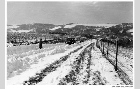 Snow in East Dean 1958